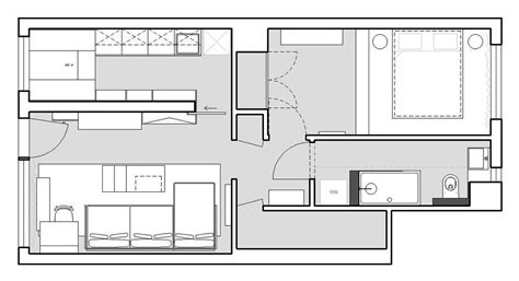 小房屋|26个五十平米住宅平面合集，小尺度空间让生活更高效